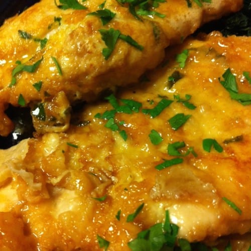 Chicken ala Da Vinci.